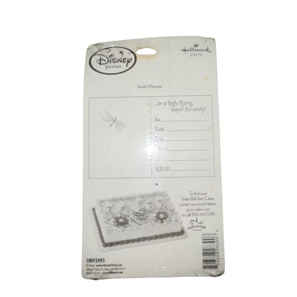 NIP Hallmark Disney Tinkerbell Birthday Party Invitations 8Ct Fairies Silvermist - Picture 2 of 3